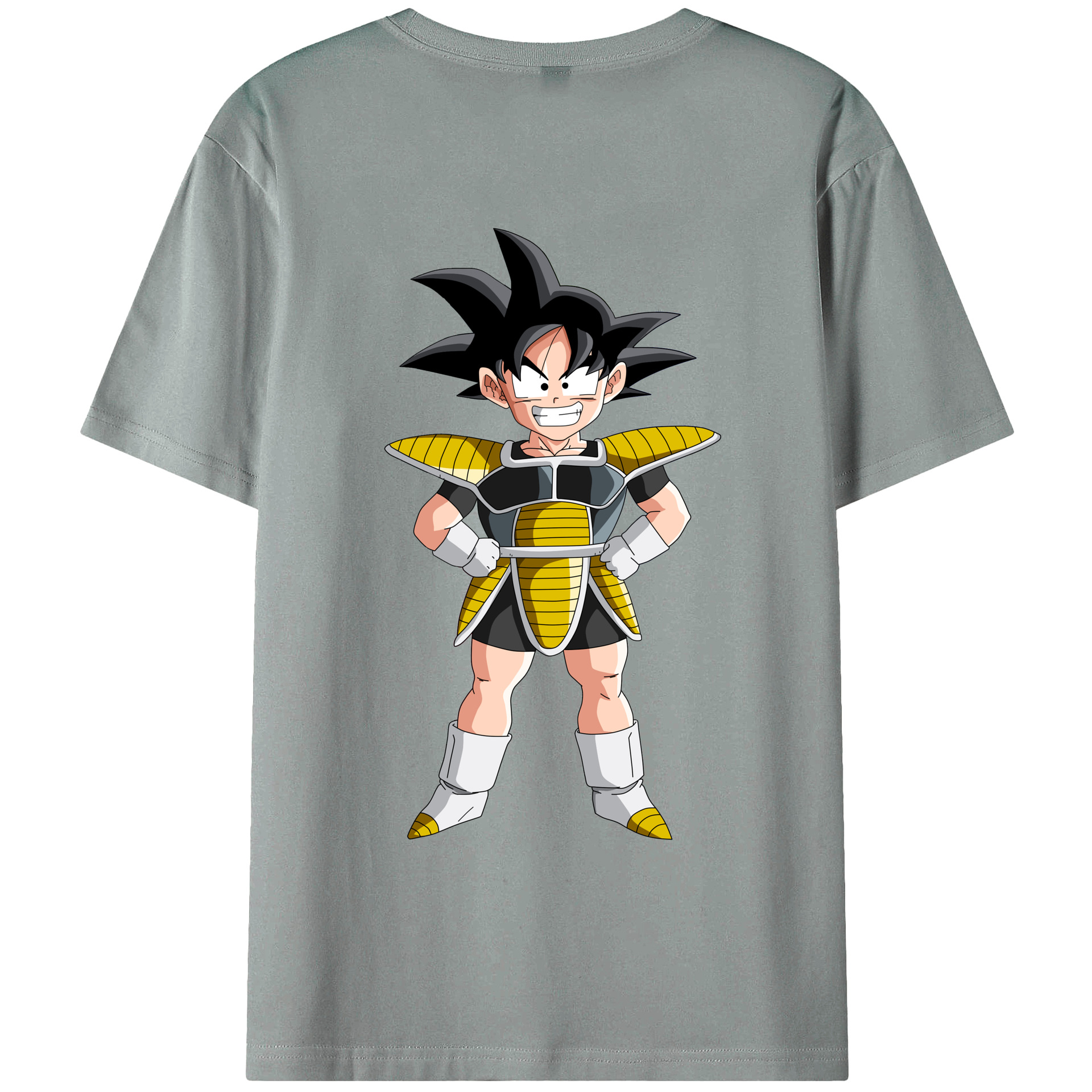 （画像用） ドラゴンボール 孫悟空（そん ごくう）Son Goku カカロット DRAGON BALL Kakarotto 綿100％ メンズ半袖Tシャツ（バックプリント） 通気性